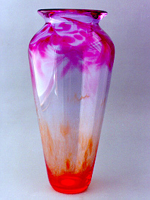 Einert tall glass transluscent vase